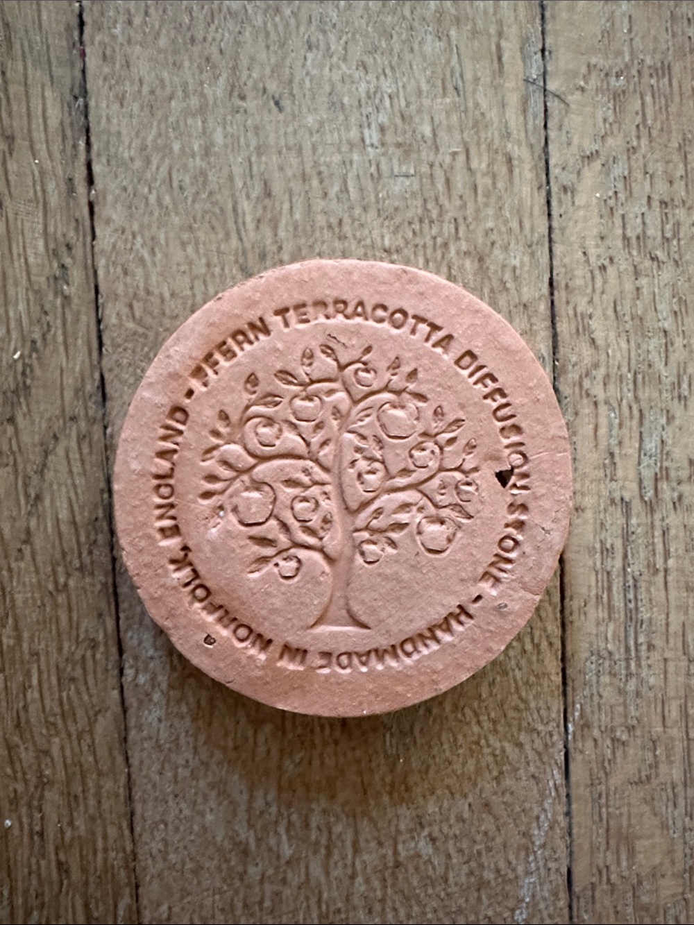 New Ffern terracotta scent diffusion stone living tree handmade in Norfolk UK